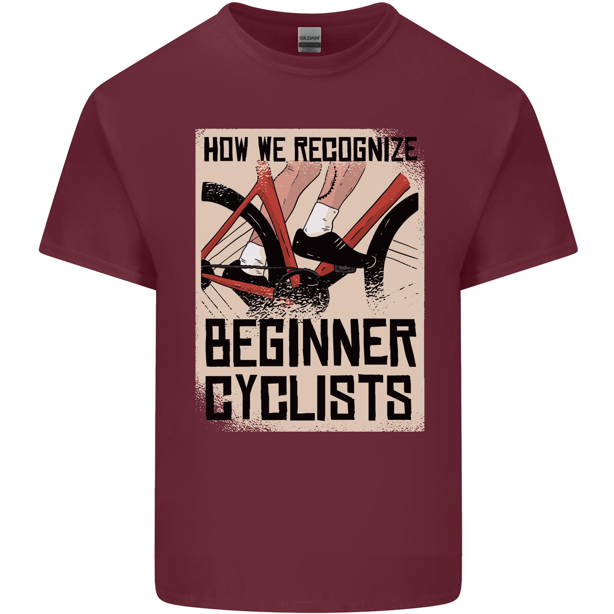 Novice Cyclists Funny Bicycle Cycling Unisexs Light Cotton TShirt S