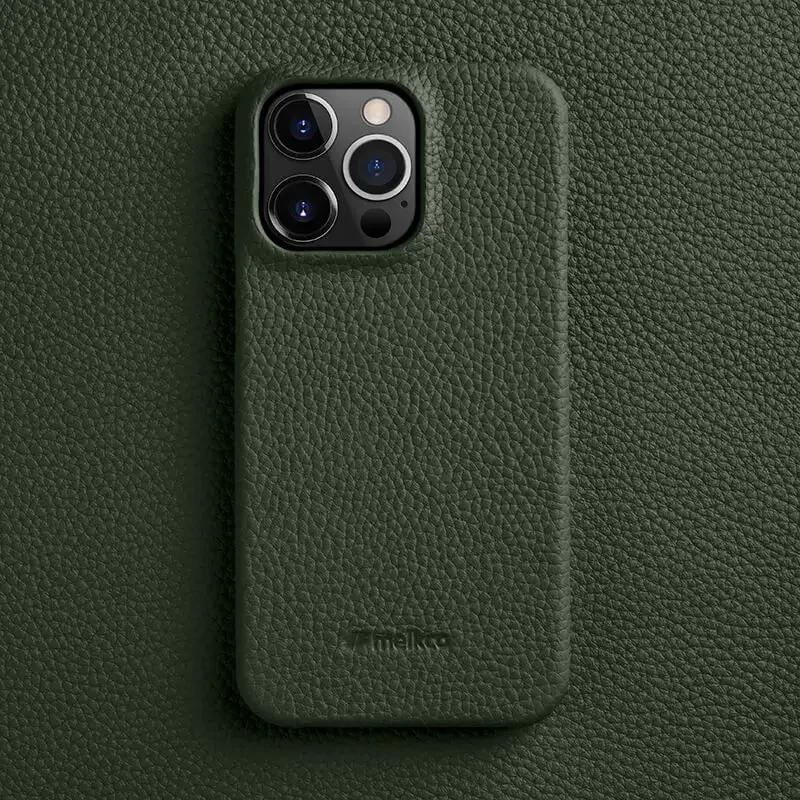 Melkco Genuine Leather Phone Case for IPhone 16 Pro Max 17 16e 15 Plus 14 13 Mini 12 11 X Xs Max First Layer Cowhide Hard Cover