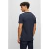 Boss 30  Off Slim FiT Liquid Finishing Pure CoTTon T shirT Dark Blue  5032168240