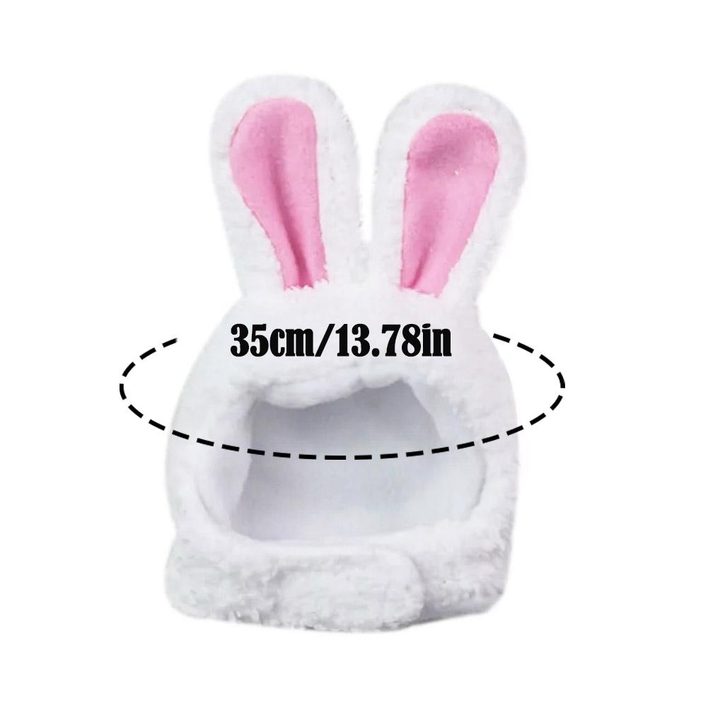 Lustige Katzenkopfbedeckung, süße Hasenohren-Kappe, Haustier-Plüsch-Hasenohren, Katzen, Hunde, Performance-Requisiten, Cosplay-Kostüme, Katzenbedarf