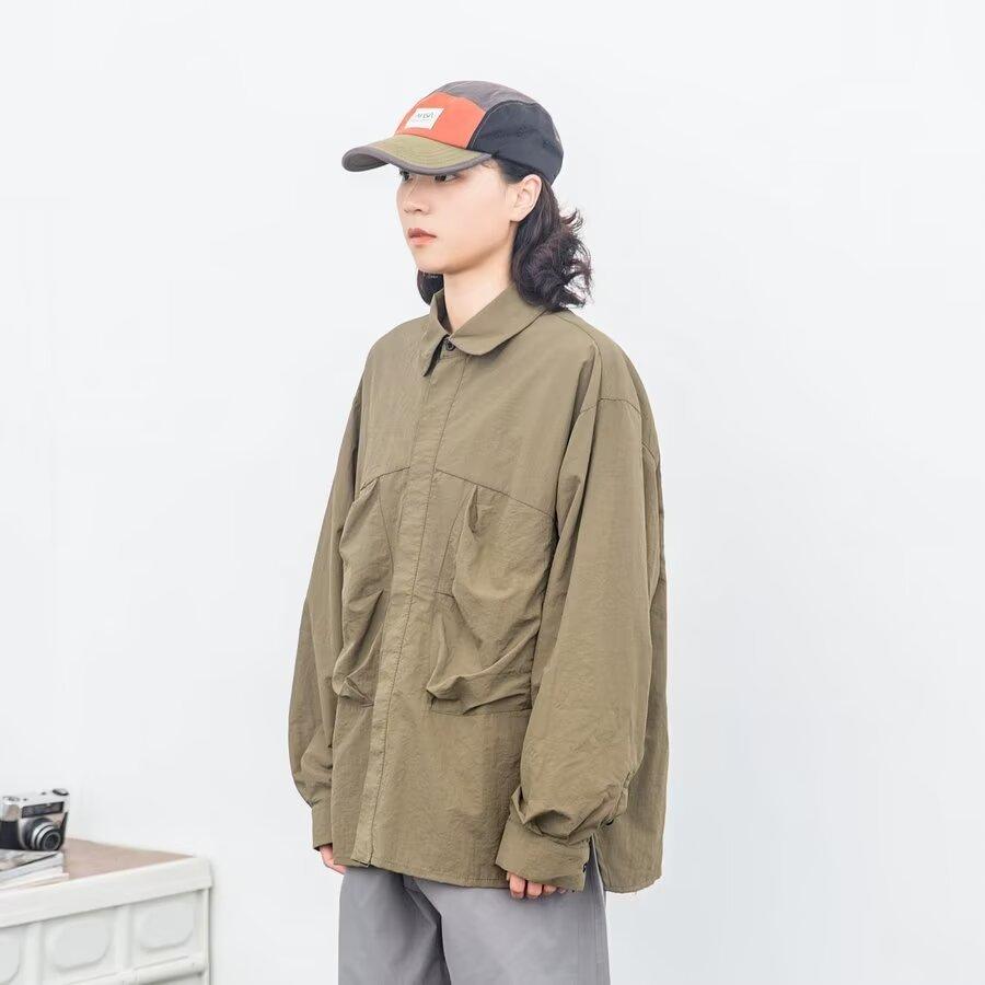 

Рубашка с длинным рукавом с буквенным принтом 2024 года в японском стиле в стиле Гонконга, свободная рубашка для мальчиков, летнее модное универсальное повседневное пальто 2XL абрикосовый