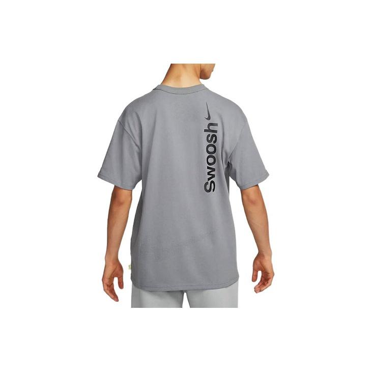 Nike Sportswear Premium Essentials Letter Logo Print Crew Neck T-Shirt Men Tops Gray DX6307-084