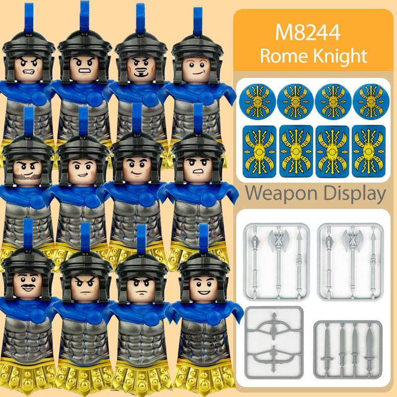MOC Medieval Military Soldier Figures Buiding Blocks Castle King Red Dragon Scorpion Knights Warrior Accessories Bricks Toy Gift