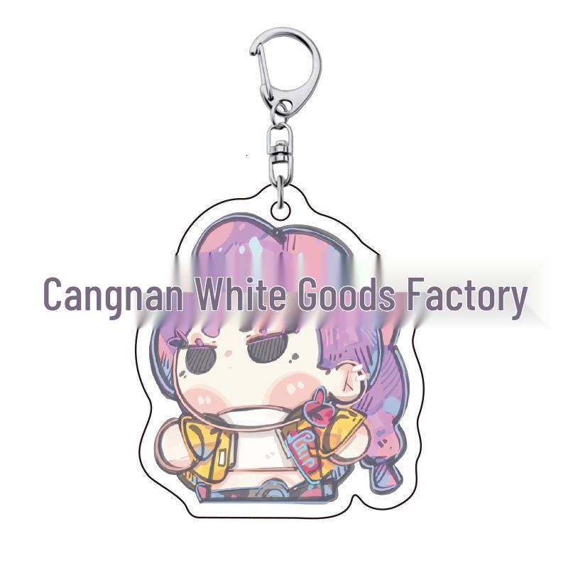 Kpop Demon Hunter Girl Group Keychain: Lumi, Zoe, Mira & Qin Yu Cute Acrylic Schoolbag Pendant
