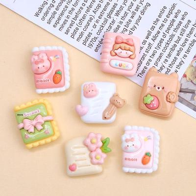 Little Bunny Cartoon Resin Buttons for DIY Jewelry & Hair Clips
