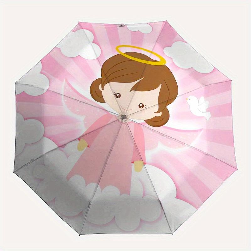 

1pc Angel Cloud Themed High-quality Umbrella,Automatic Opening and Closing Umbrella,Multi-functional Umbrella G0811339