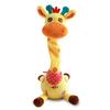 Süßes tanzendes sprechendes Giraffen-Spielzeug, das nachplappert, was Sie sagen, mit 10 Liedern, einstellbarer Lautstärke, schwingende tanzende Giraffe, musikalisch leuchtend