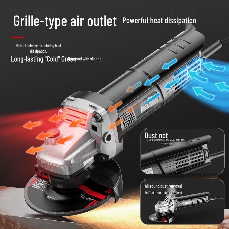 TURBOSUN Industrial Multi-function Angle Grinder Kit CN Plug (adapter Included)