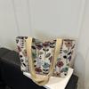 Popular Large-capacity Niche Shoulder Bag Women's New Canvas Bag Tote Class Handbag Commuter 2025 Make-up Bag