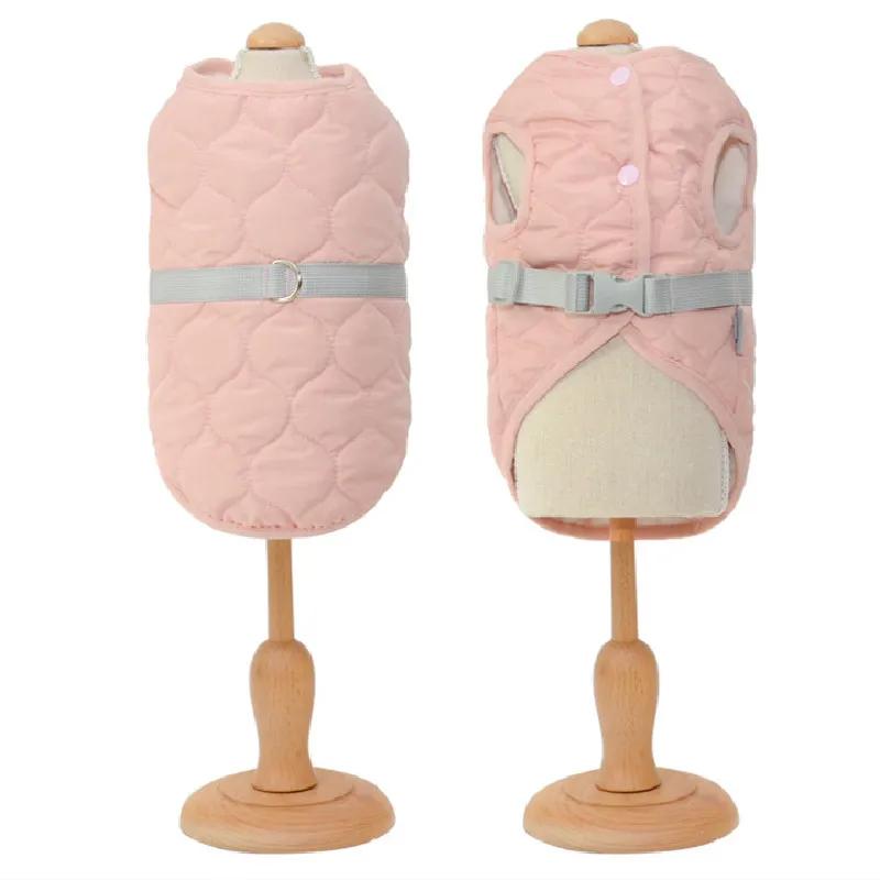 

Зимняя куртка для собаки, пальто для маленькой собаки, жилет, наряд, одежда для кошки, чихуахуа, йоркширский терьер, померанский шпиц, одежда для бишона, пуделя, шнауцера S розовый