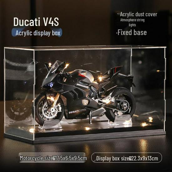 Kawasaki 1:12 Model de motocicleta din aliaj Ducati cu sunet pentru copii