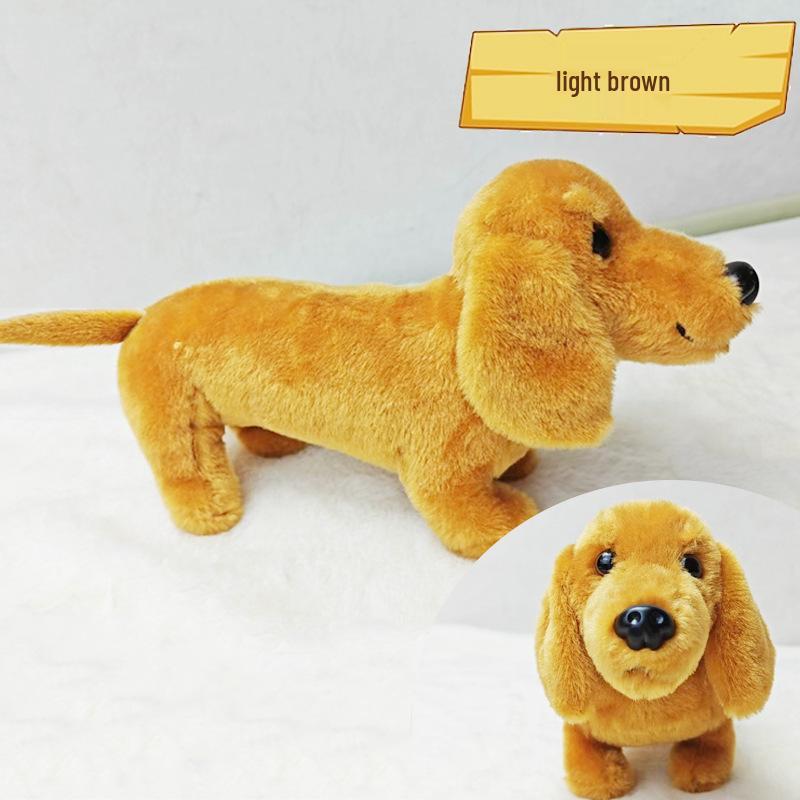 Cross-border Dachshund Plush Doll - Cute Short Plush Badger Dog Toy for Children and Pets Size