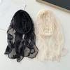 Long Sunscreen Lace Shawl Breathable Shawl Headscarf Elegant Lace Scarf  for Women