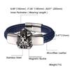 New Punk Leather Bracelet Men Jewelry Stainless Steel Clasp Bracelets Bangles Fashion Boyfriend Gift