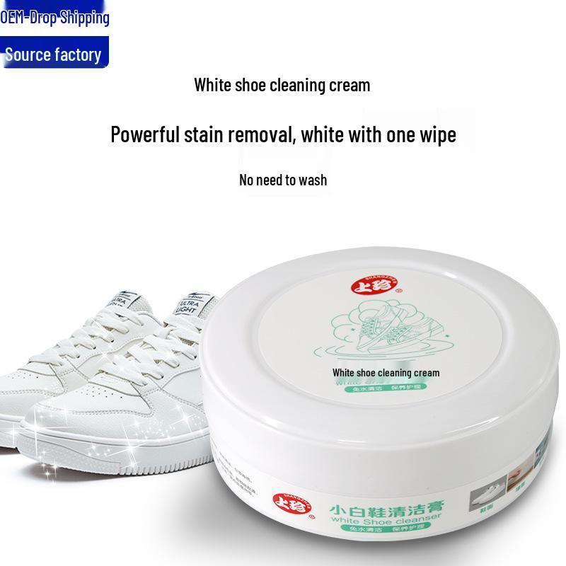 Shang Zhen White Shoe Cleaning and Stain Remover Cream for Sports Sneakers Shang Zhen