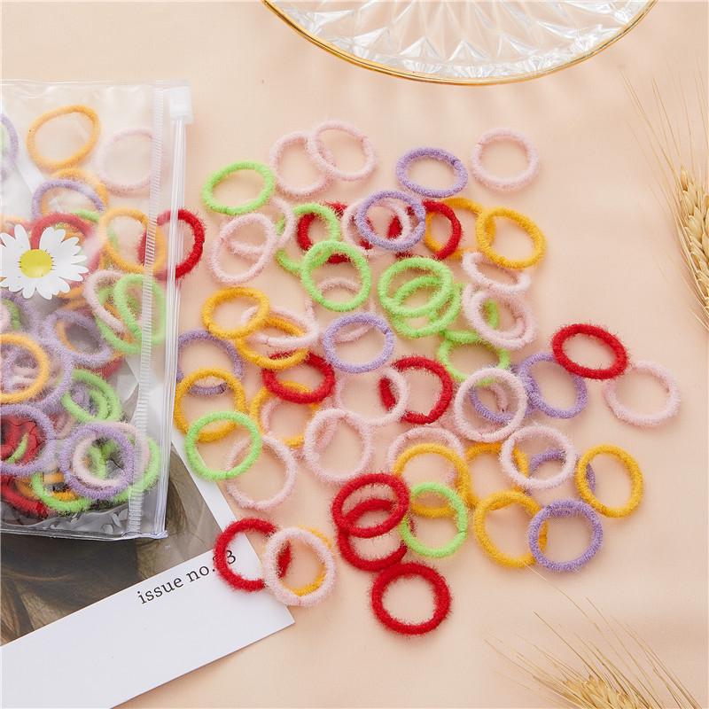 100 Pcs Child and Baby Hair Ties - Elastic, No Damage, High Elasticity Hair Bands for Small Ponytails