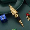 Holiday Wine Stopper Christmas Tree Decoration Practical Zincs Alloy Bottle Cork For Home Party Decoration