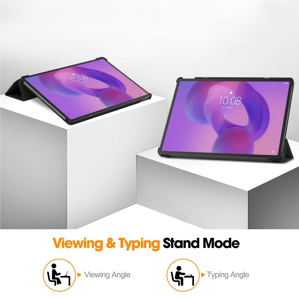 Lenovo Idea Tab Pro Kılıf Düşmeye Karşı Deri Stand Tablet Kapağı