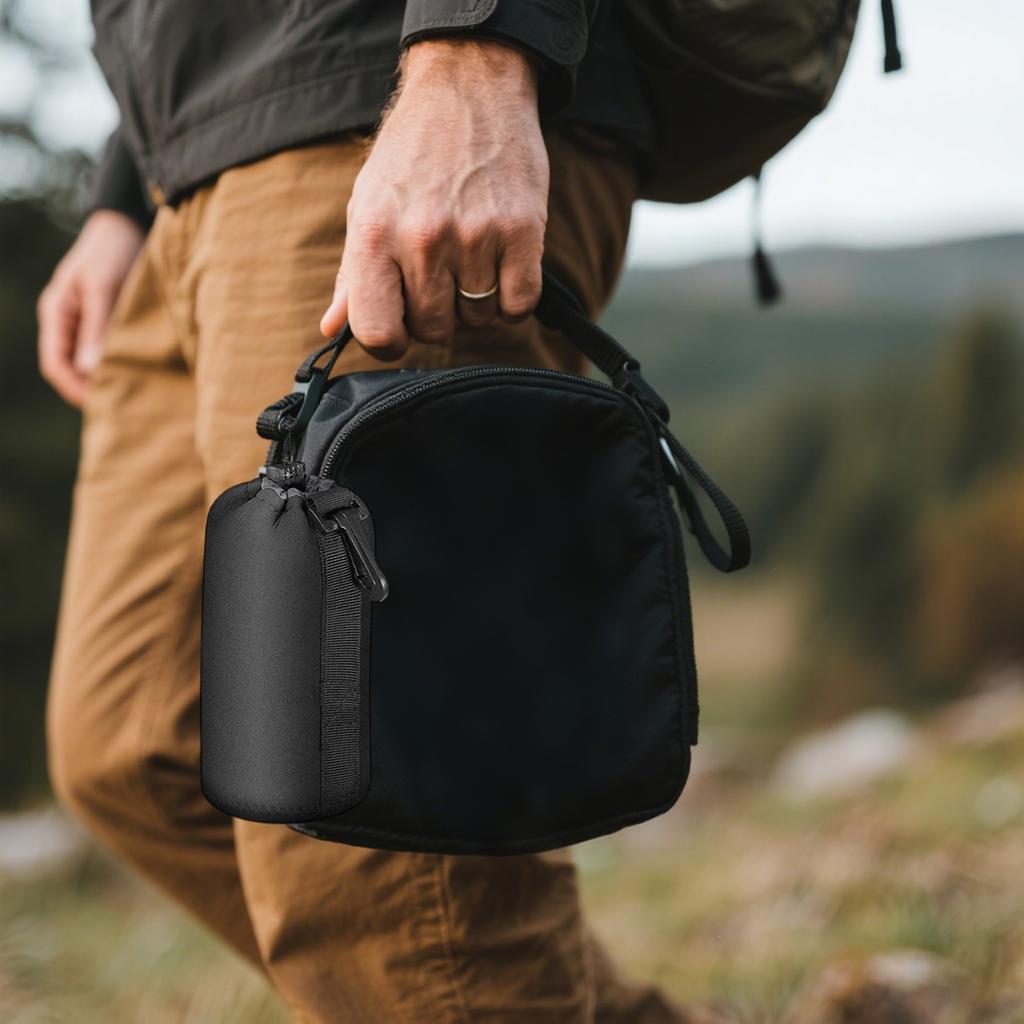 Pouzdro na objektiv, Černé Silné Neoprenové Velké Pouzdro na objektiv fotoaparátu, Čtyři Velikosti Pro Velké DSLR