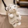 Cartoon Tiger Raccoon Bag Plush Toy Doll Snow Leopard Koala Doll Children Messenger Bag Soothing Doll