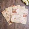 100Pcs Disposable Letter Printed Kraft Paper Sandwich Doughnut Bread Wrapping Baking Oil-Proof Bags