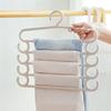 Pants Rack Multifunctional Household Saving Space Multi Layer Trousers Hanger Pants Closet Color Clothes Peg 5 Layers