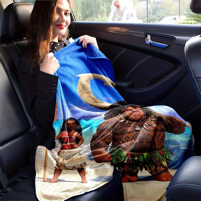 1pc, Moana & Maui Hawaiian Print Blanket Home Decor, Couch Throw, Outdoor Blanket, Gift, Coverlet Suitable for Bedroom