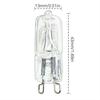 G9 Oven Light High Temperature Resistant Durable Halogen Bulb Lamp For Refrigerators Ovens Fans 40W 500℃ Pin Bulb 110V-240V