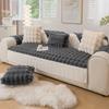 New Thicken Imitation Rabbit Fur Plush Sofa Slipcover Non-slip Soft Sofa Towel Couch Cushion for Living Room Modern Home Decor