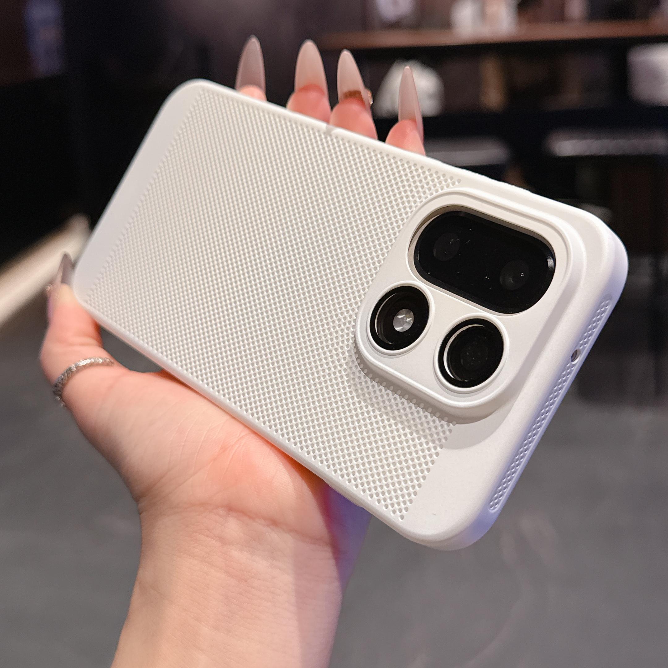 

Дихаючий Тонкий PC Чохол для Телефону з Розсіюванням Тепла Для Oneplus 15 13 12 T R ACE 5 3 Захист Лінзи Камери Скляною Сітчастою Кришкою для Охолодження OnePlus 13T