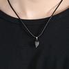 Romantic Magnetic Heart Couple Necklace - Valentine's Day Gift Engraved Clavicle Chain for Men & Women