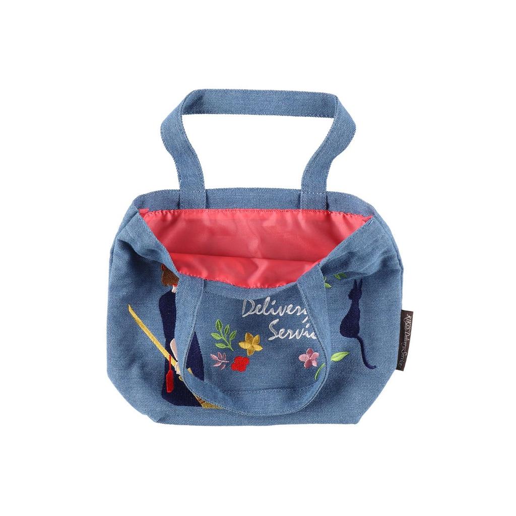 Studio Ghibli Kiki's Delivery Service Denim Embroidery Series Lunch Tote Bag NEW