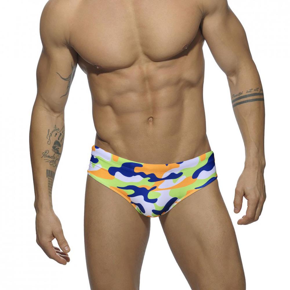 

JESSBORN Men s Low Waist Camouflage Triangle Swim Briefs - Sexy Fashion Trunks for Surfing and Fitness XXL