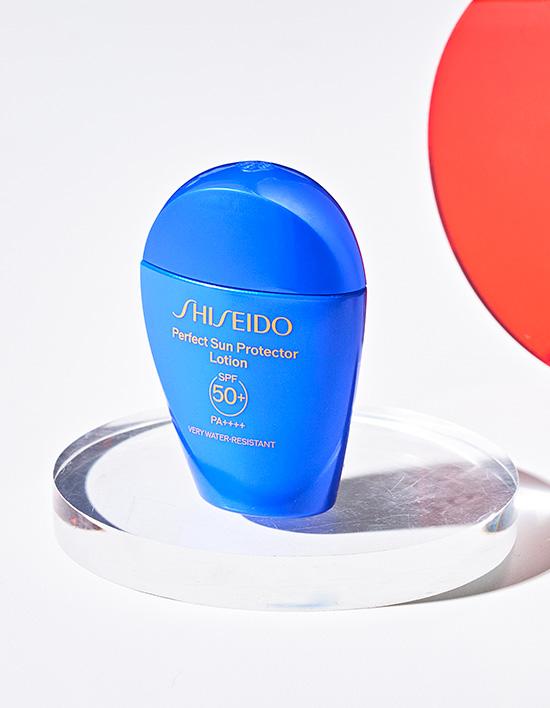 Shiseido Suncream Blue Tea The Perfect Proffector 50ml  Blue Tea 7ml X 2 Free