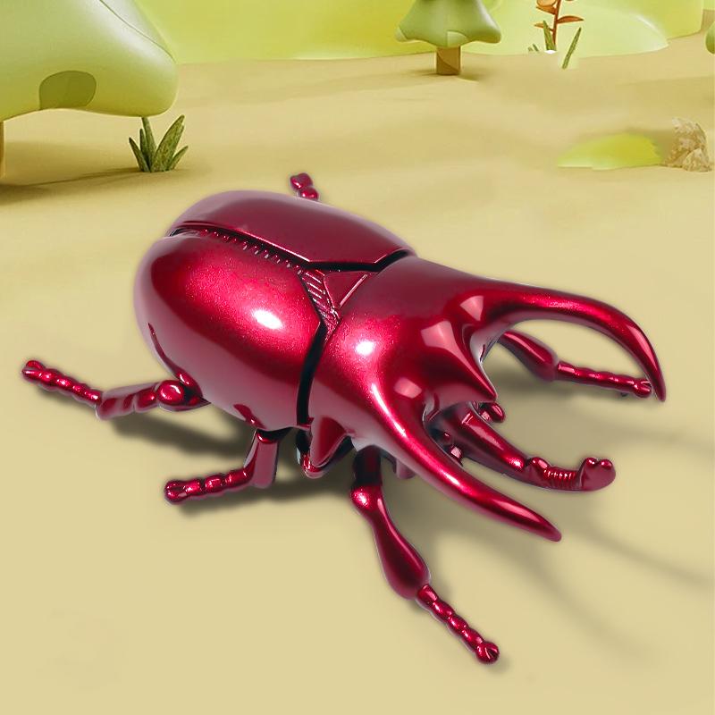

1Pc Wind-Up Beetle Creative Prankster Insect Animal Model Crawling Insects Toy Scarab Beetle Children Battle Wind-Up Toy Gifts 9.5CM