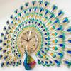 Creative Peacock Wall Clock Living Room Home Clocks Personality Fashion Metal Watch Mute Decoration Furniture F0Y6X0