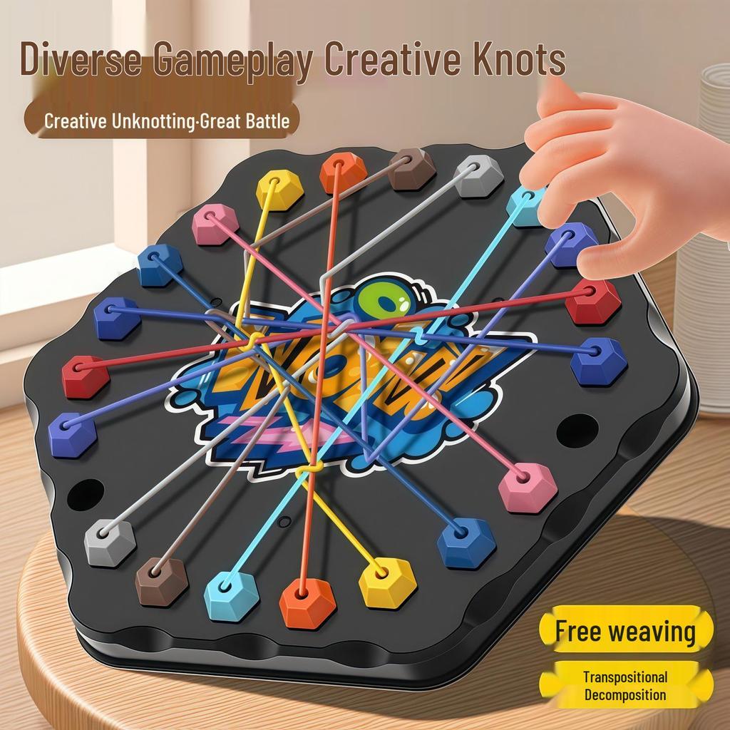 Exclusive Newcomer Challenge: Brain-Training Rope Puzzle for Two-Player Parent-Child Interaction