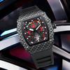 UTHAI CQ232 New Concept New Watch Men's Trendy Waterproof Glow Men's Watch Watch Silicone Wine Barrel Quartz Watch