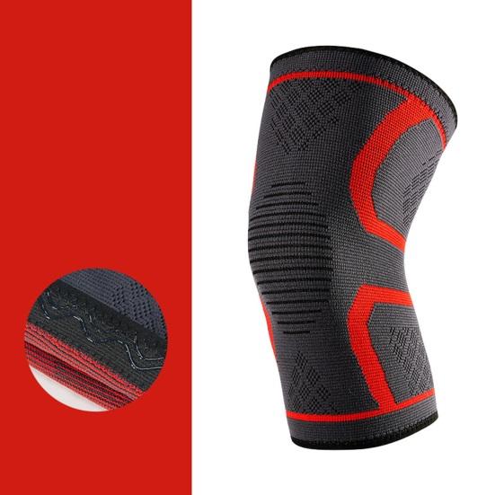 Knitted Sports Knee Brace Lightweight Breathable Knee Compression Sleeve Women Men Elastic Outdoor Fitness Basketball Running Knee