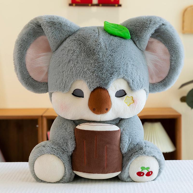 Hold Cake Cherry Koala Plush Toys Children's Birthday Gifts Baking Shop Ornaments Girls Office Dolls