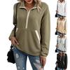 Women's Fashionable Long-sleeved Casual Zipper Jacket Hoodie Top