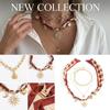 Seashell Scarf Necklace Sea Star Beads Chain Choker Fashion Bohemian Style Necklace  Vacation