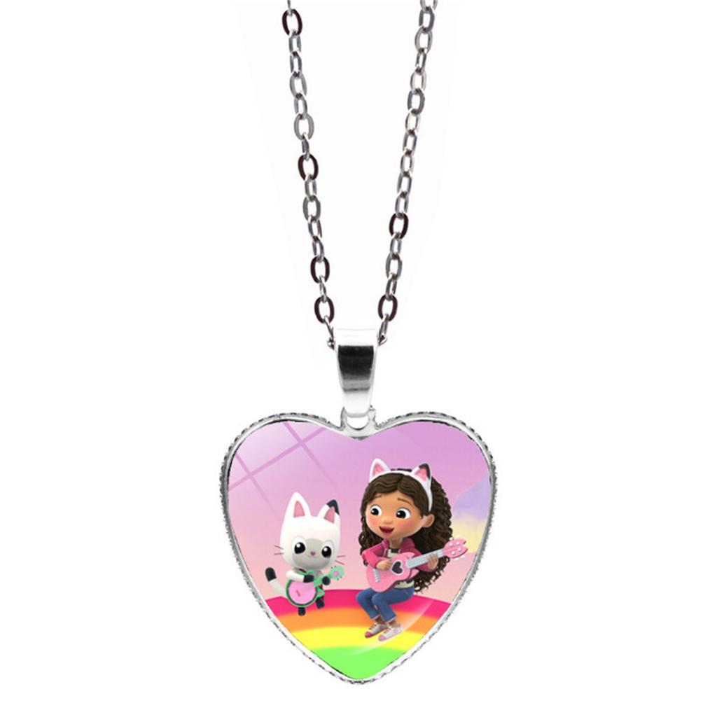 Love Necklace Jewelry Girl Gift Cartoon Peach Heart Pendant Necklace