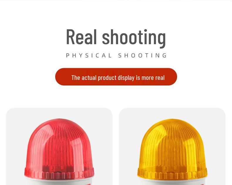 LTE-5071J LED Strobe Warning Light with Sound Alarm for Vehicle, 12V/24V/220V