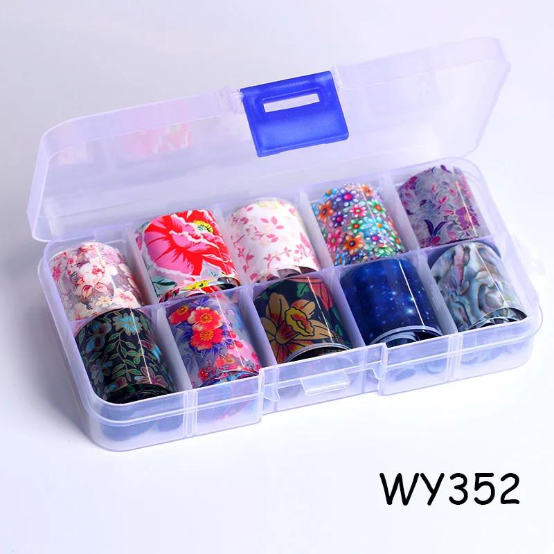 

10 шт./кор. голографическая переводная фольга для ногтей, золотая пленка для слайдера, клейкая бумага, звездная наклейка для ногтей, набор для самостоятельного украшения