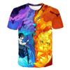 New Naruto Cartoon Character 3D Digital Printed Men's Cartoon T-shirt
