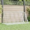 VidaXL Hutch, Rabbit Cage with Door, Chicken Coop, Outdoor Run for Ducks Small Animals, Silver Steel 3281530