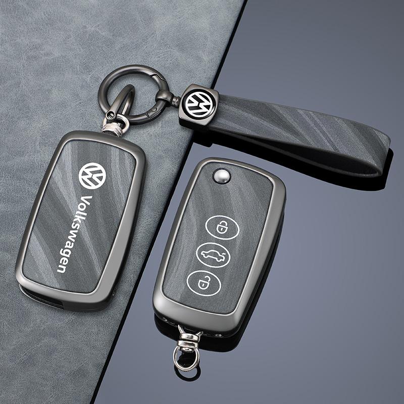 For VOLKSWAGEN Zinc Alloy Car Smart Remote Key Case Cover For VW Polo Golf Passat Tiguan Beetle Caddy T5 Up Eos Octavia Seat Leo