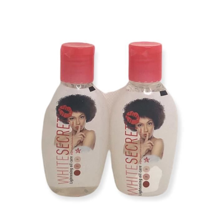 Huiles éclaircissantes - White Secret - Lot de 2 - Anti-taches - Blanchissant - Correcteur de cicatrices