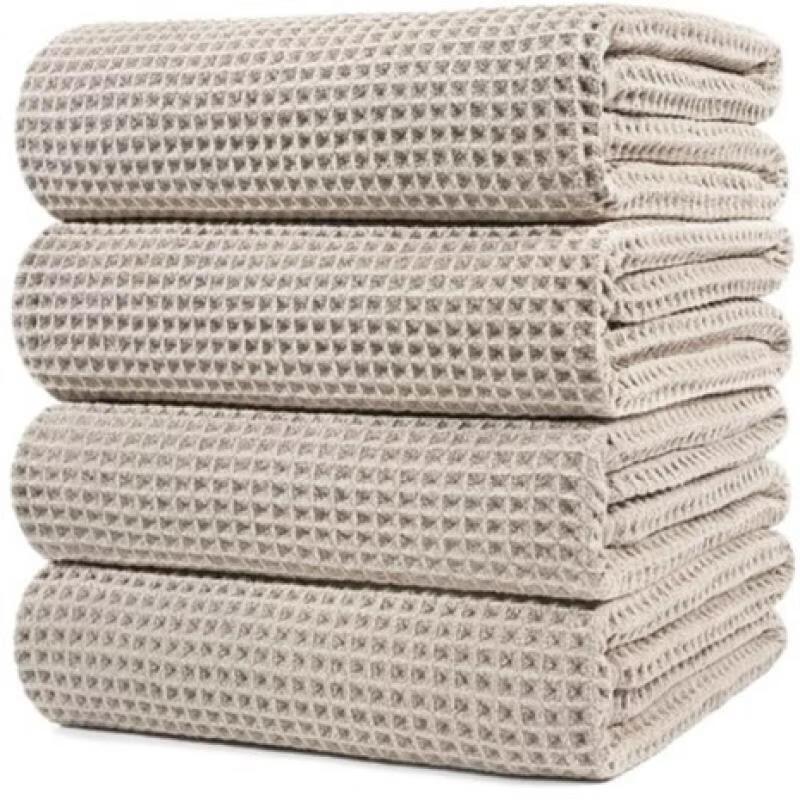 

Набор банных полотенец Handun из микрофибры с вафельной текстурой